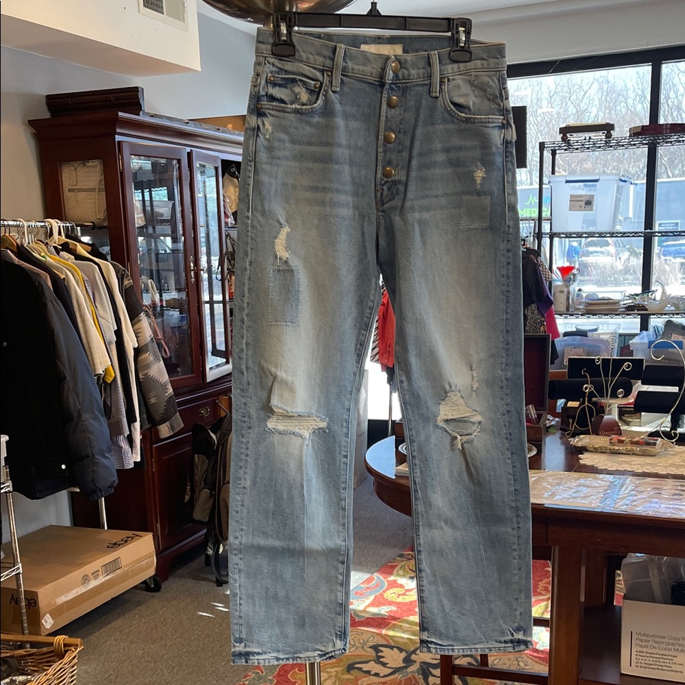 NWT MOTHER Superior The Snapped Ditcher Flood Jeans We Are Castaways Size 26